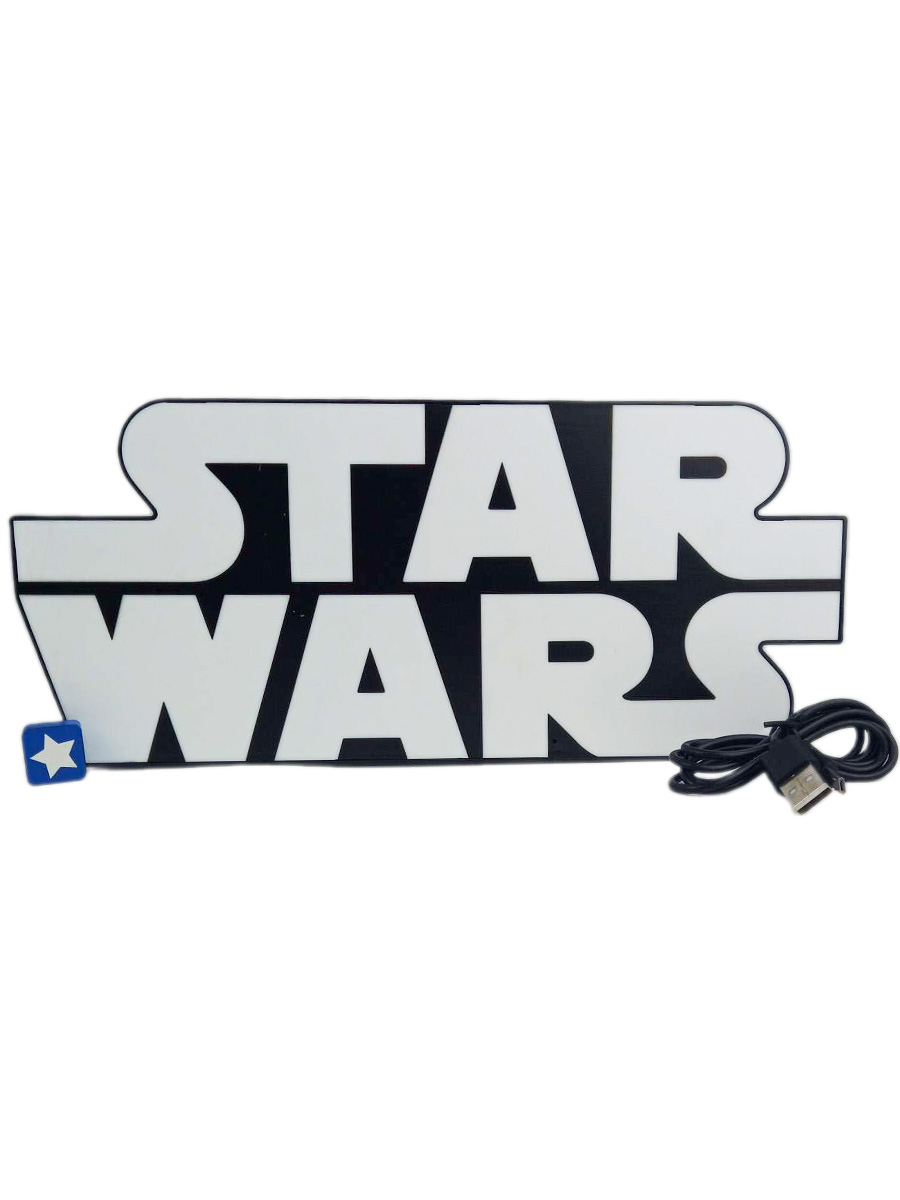 Настольный светильник ночник Звездные войны надпись Star Wars usb 28,5х12,5 см 6 цветов настольный светильник ночник звездные войны надпись star wars usb 28 5х12 5 см 6 ов