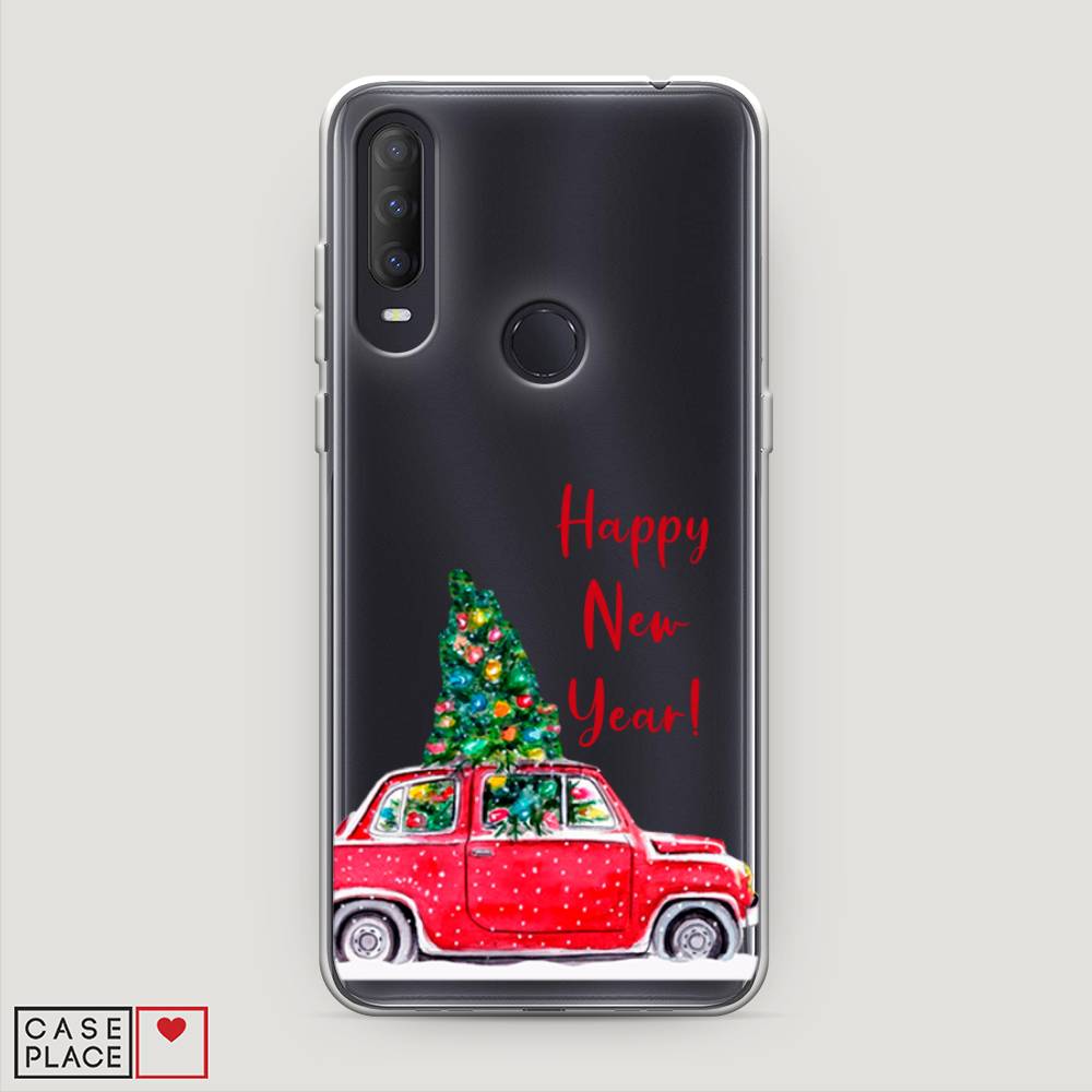 

Чехол на Alcatel 1S (2020) "Happy New Year", Красный;зеленый, 170850-5