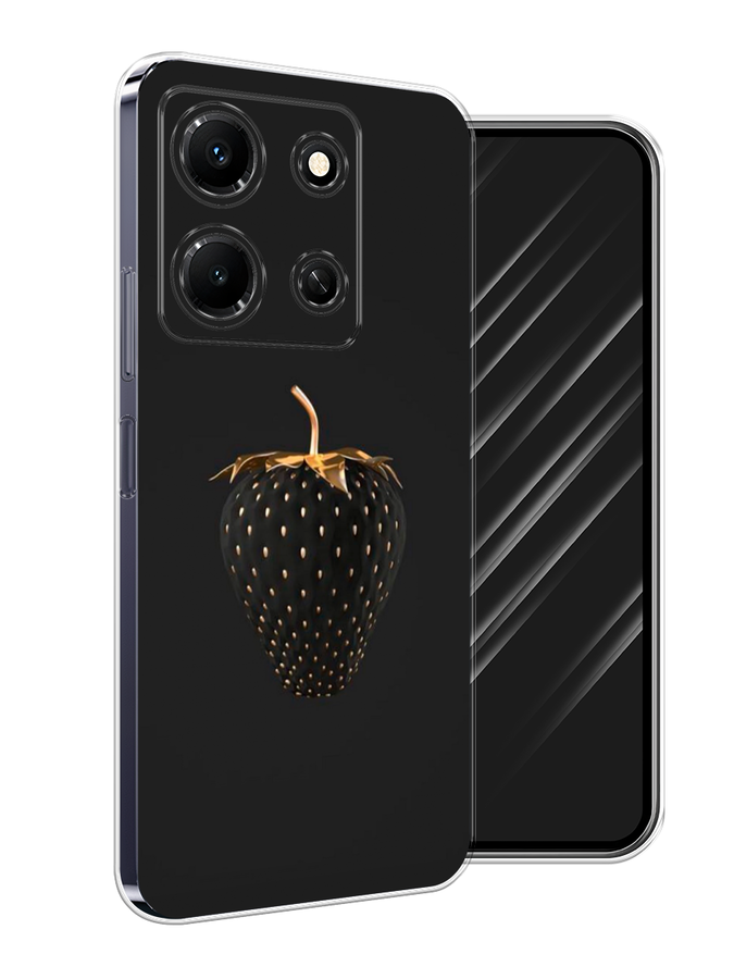 

Чехол Awog на Infinix Note 30i "Черно-золотая клубника", Черный;золотистый, 3104350-10
