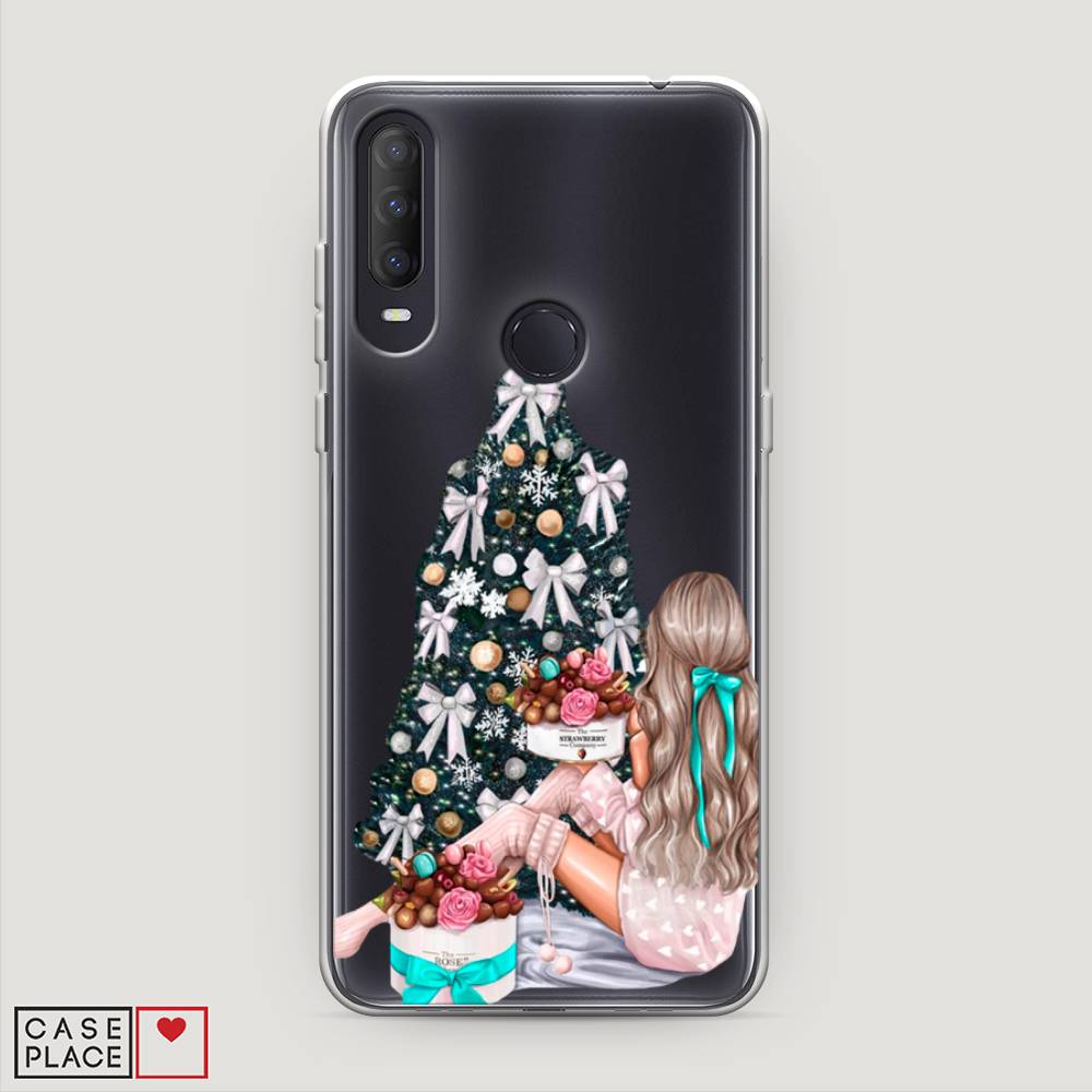 

Чехол на Alcatel 1S (2020) "New Year", Зеленый;бежевый;голубой, 170850-5