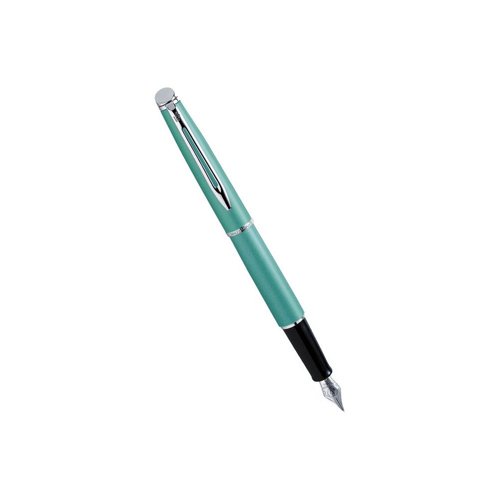 Waterman S0776000 Перьевая ручка waterman hemisphere, shimmery green ct (перо f)