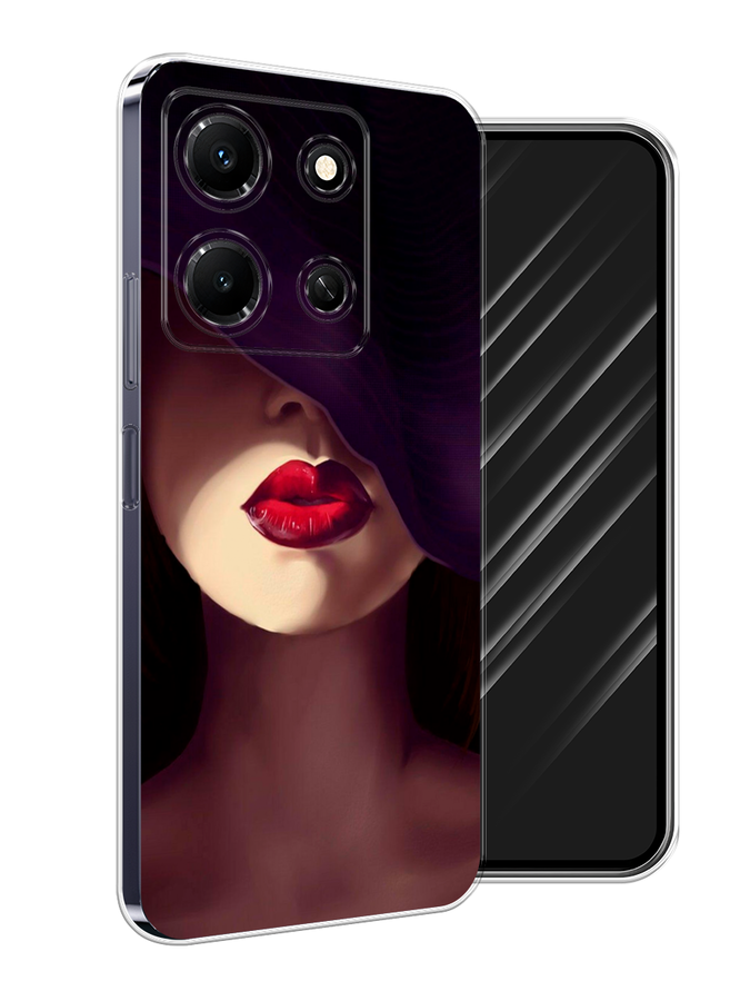 

Чехол Awog на Infinix Note 30i "Красные губы", Черный;бежевый;красный, 3104350-7