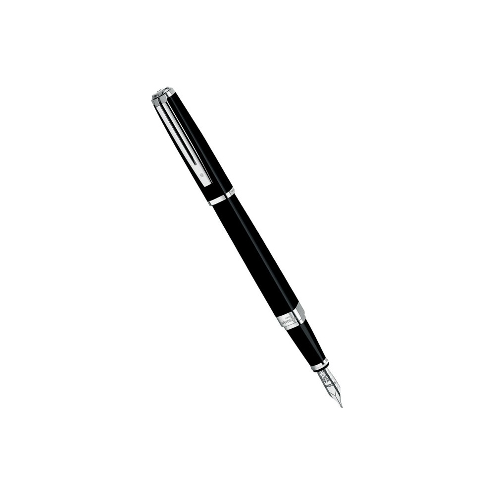 

Waterman S0637010 Перьевая ручка waterman exception slim, black lacquer st (перо f)