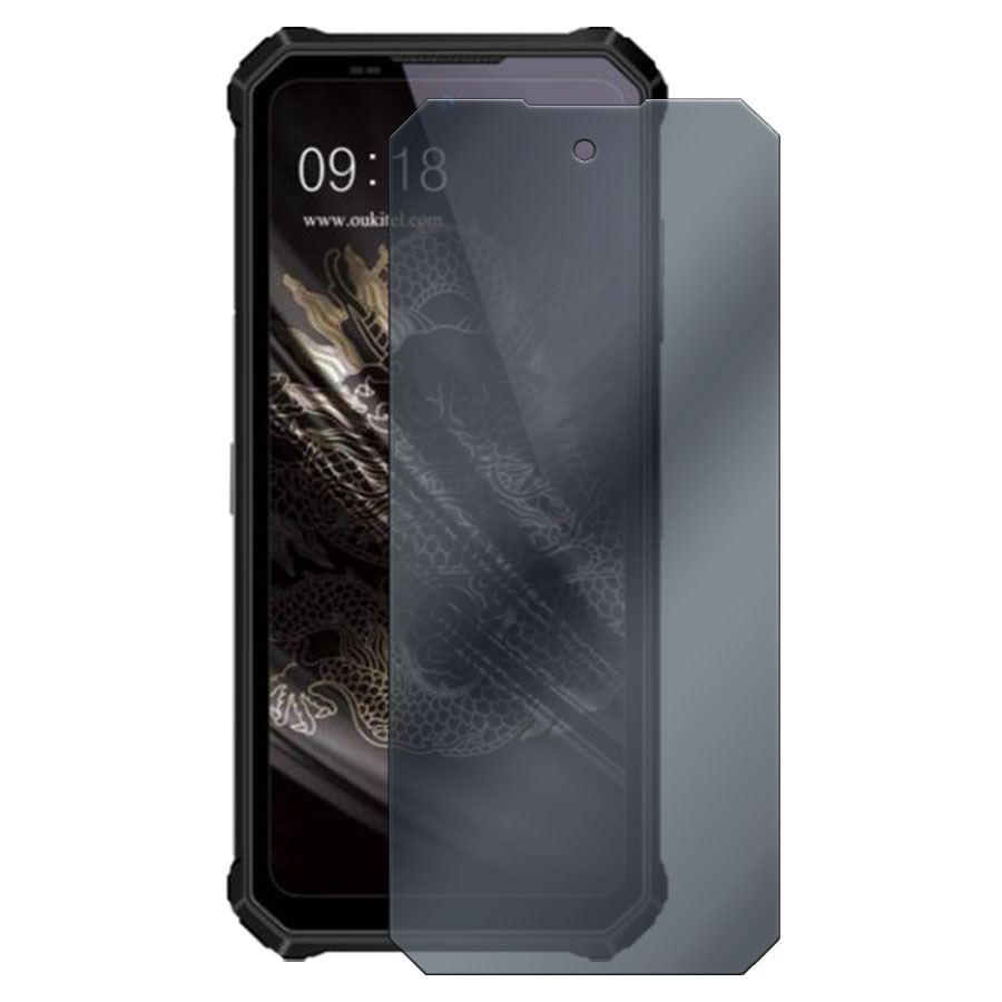 Стекло защитное гибридное Антишпион Krutoff для Oukitel WP19