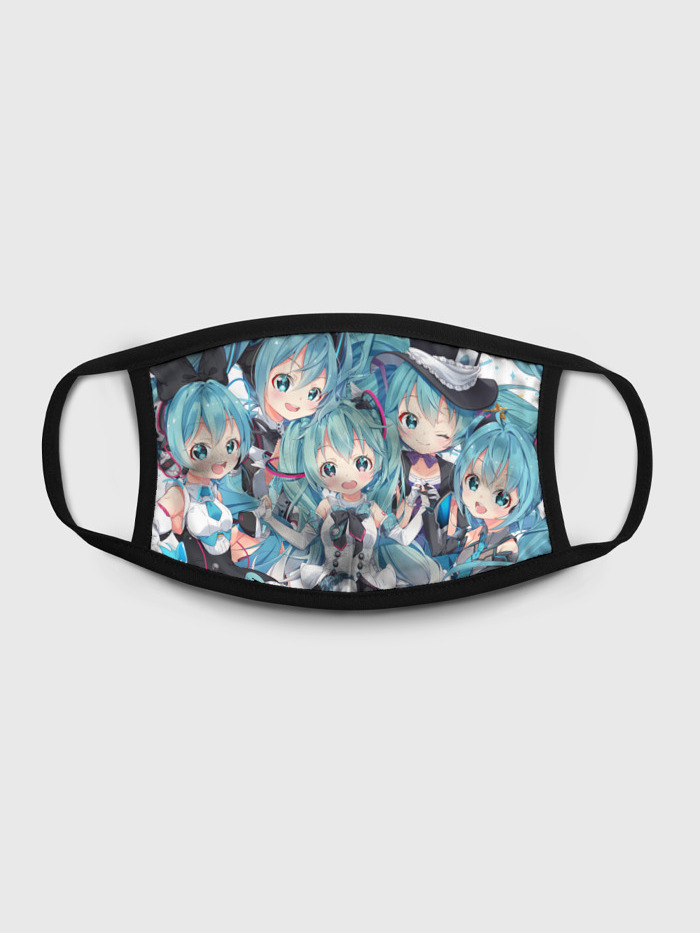 

Многоразовая маска унисекс Burnettie Miku Множество, Разноцветный, Miku Множество