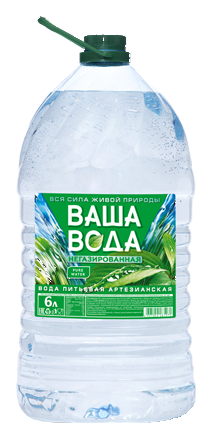 

Вода питьевая Ваша вода негазированная 6 л