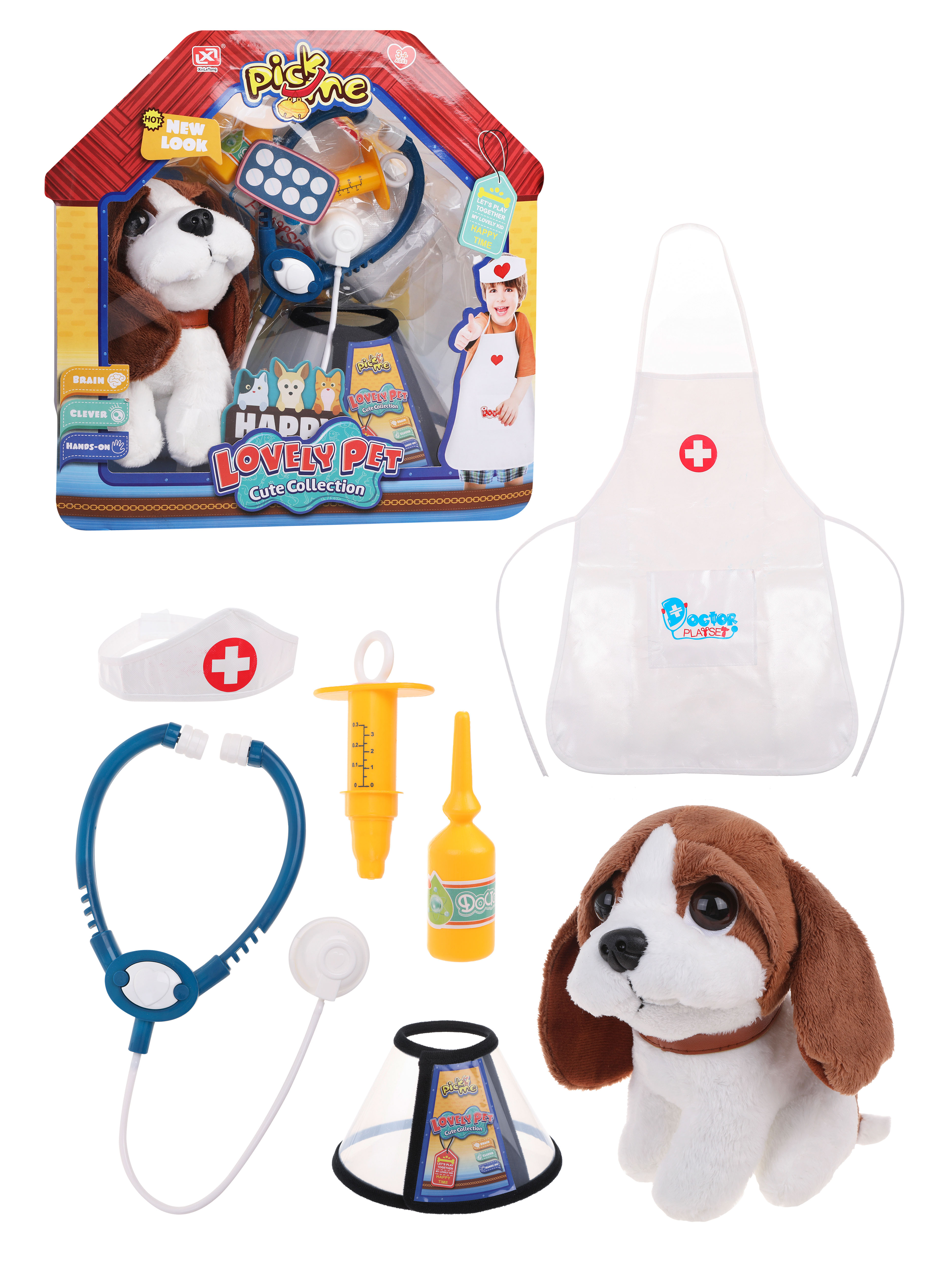 Ветеринар Наша Игрушка, игровой набор с собачкой, 653185 veld co набор доктора в чемодане ветеринар 107763
