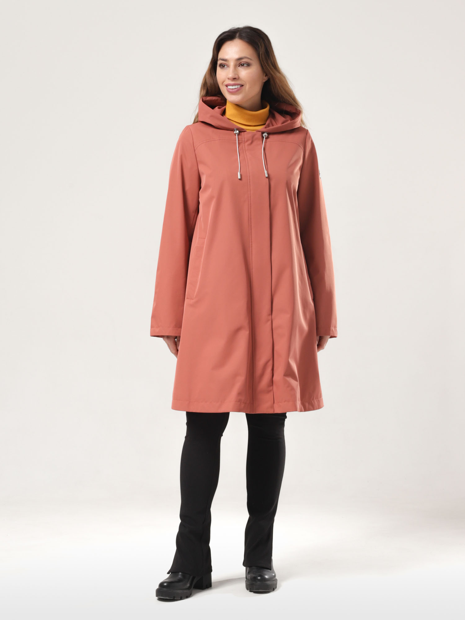 

Плащ женский Maritta 27-3006-52 оранжевый 40 EU, 27-3006-52