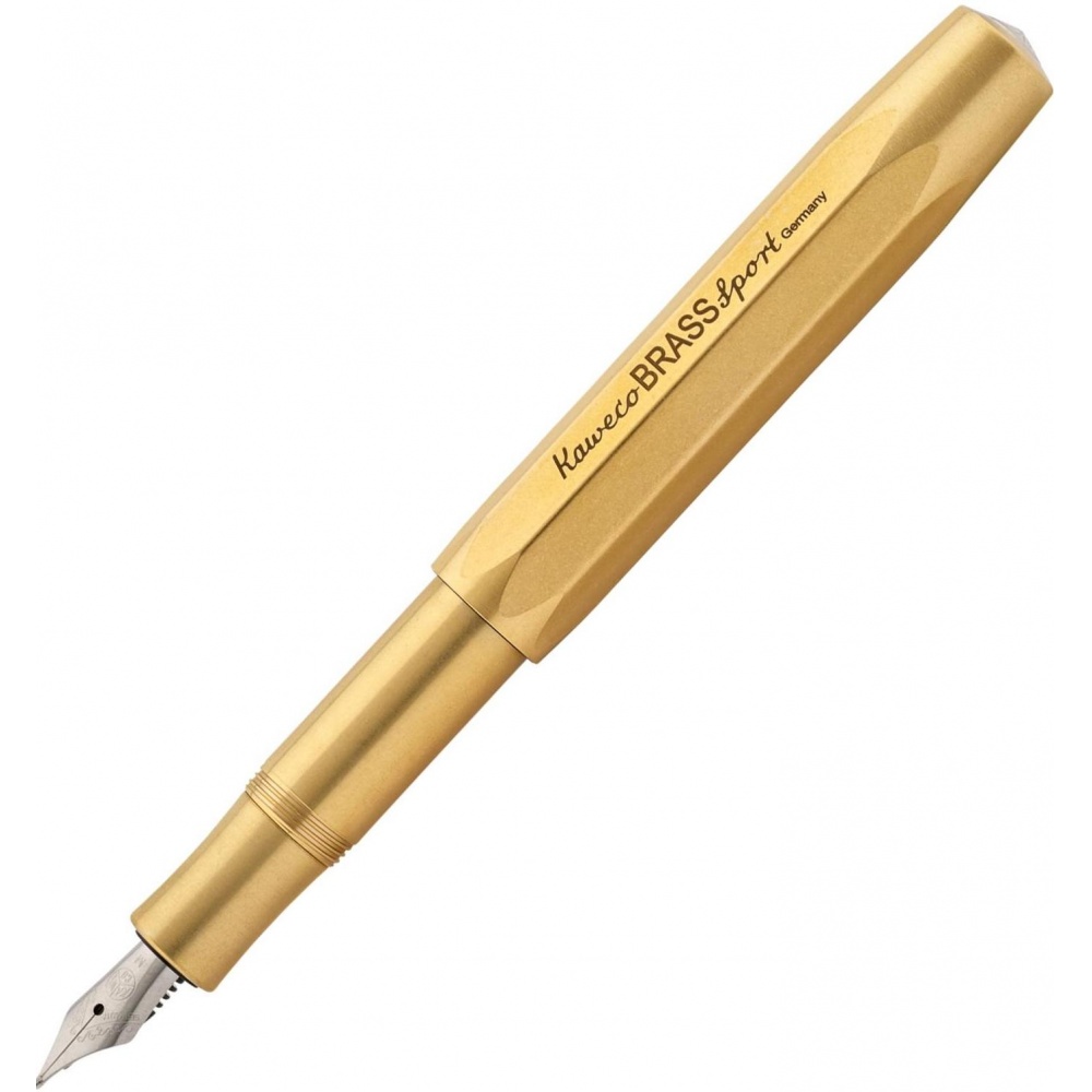 

Kaweco 10000917 Перьевая ручка kaweco brass sport, gold (перо f - 0.7 мм)