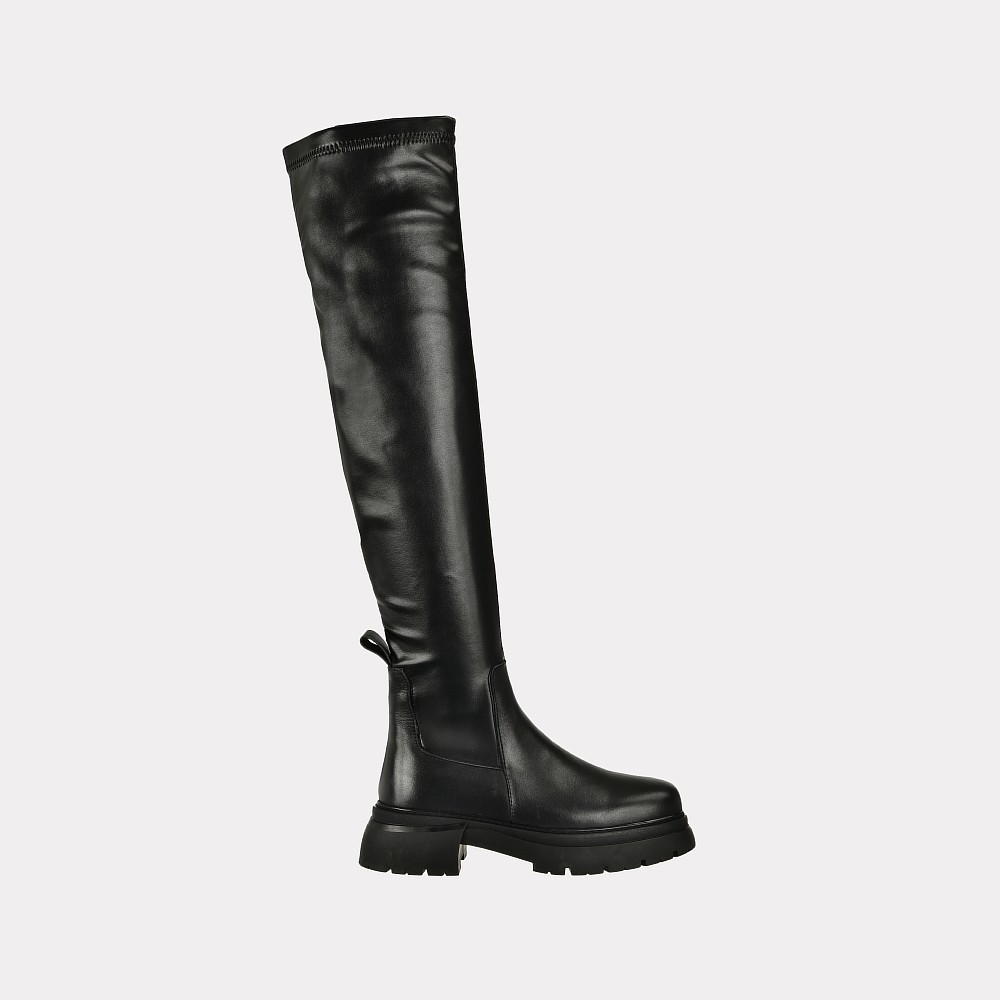 фото Ботфорты женские versiya shop 3178tbm-n219 черные 38 ru