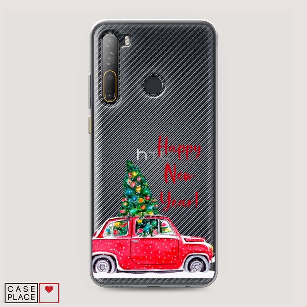 

Чехол на HTC Desire 20 Pro "Happy New Year", Красный;зеленый, 102750-5