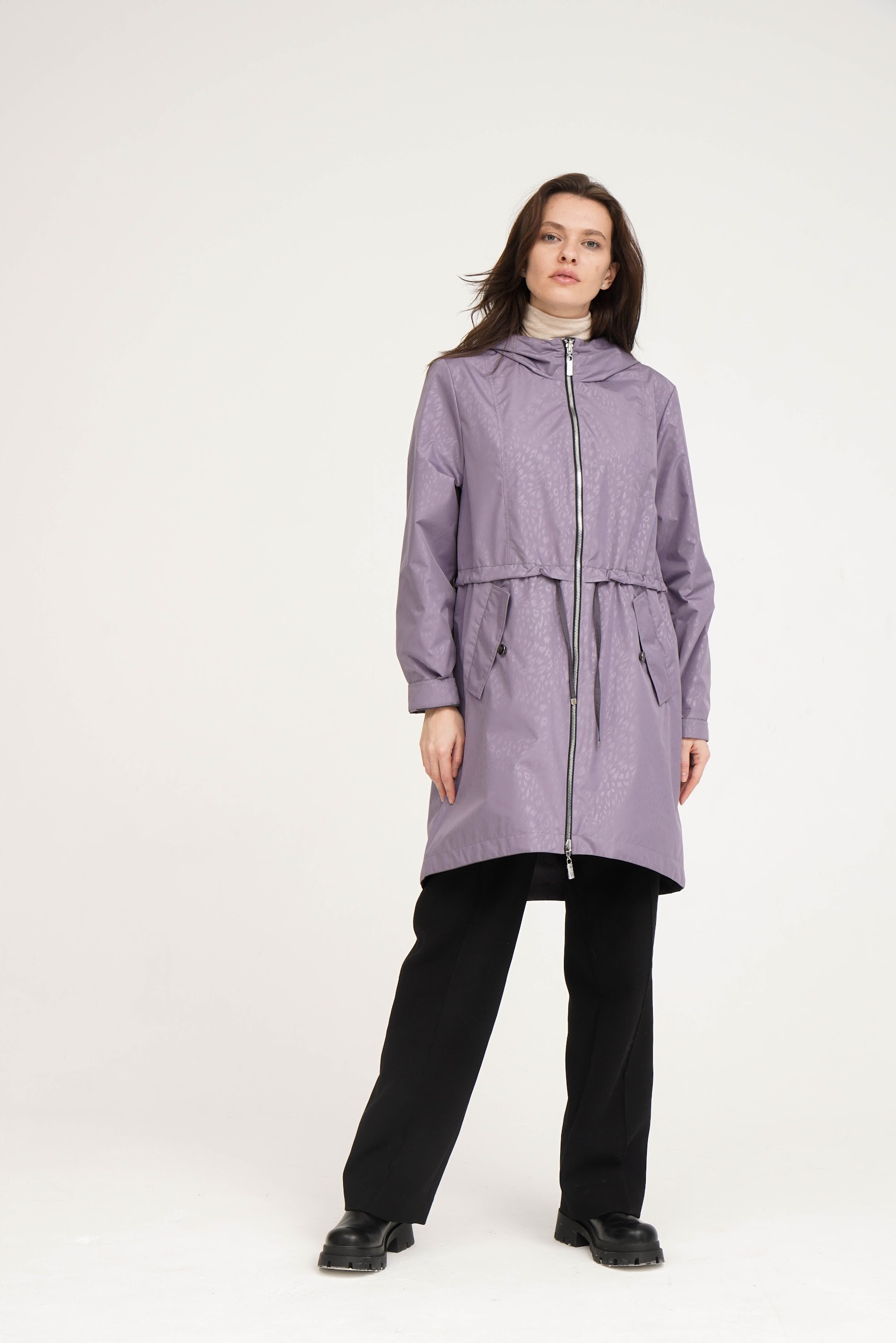 

Плащ женский Maritta 27-3016-18 фиолетовый 46 EU, 27-3016-18