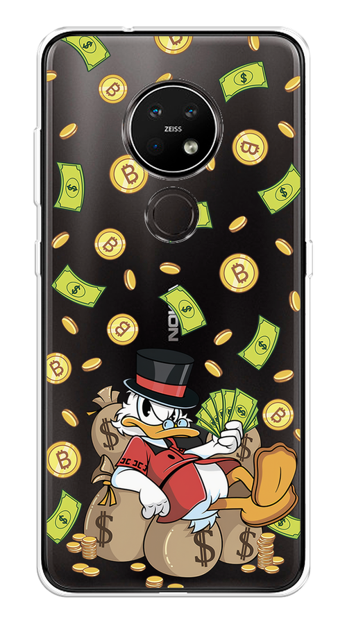 

Чехол на Nokia 6.2/7.2 "Скрудж Макдак в красном", Красный;черный;коричневый;прозрачный, 123150-1