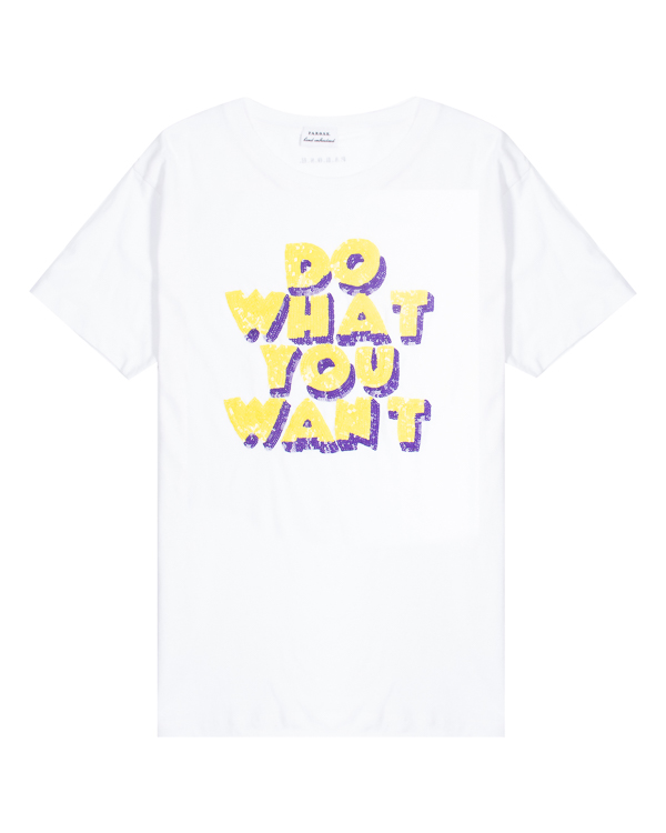 

Футболка женская P.A.R.O.S.H. COWANT110594 белая S, COWANT110594