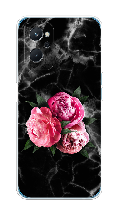 

Чехол на Realme 9i, Oppo A96 4G "Букет на черном мраморе", Черный;серый;розовый;зеленый;белый, 2510850-1