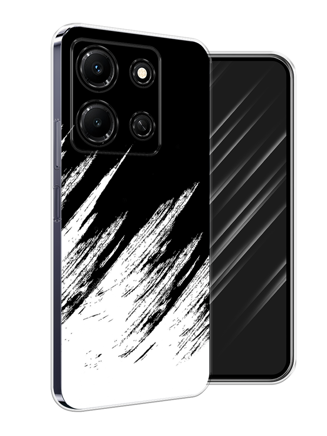 

Чехол Awog на Infinix Note 30i "Черно белые брызги", Черный;белый;бежевый, 3104350-3