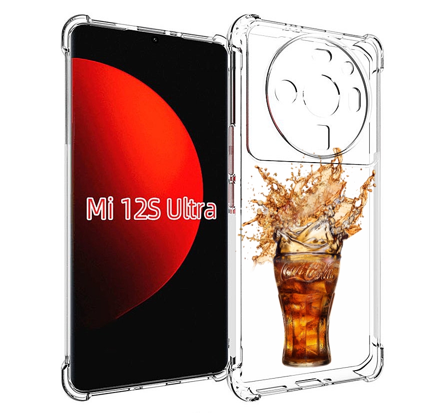 

Чехол MyPads Кола-в-стакане для Xiaomi 12S Ultra, Прозрачный, Tocco