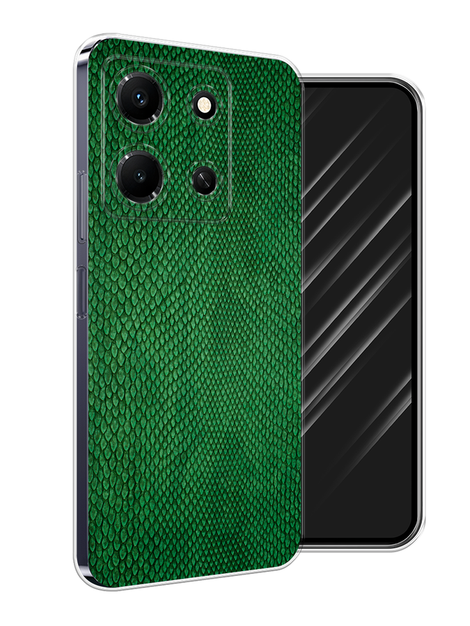 

Чехол Awog на Infinix Note 30i "Изумрудная змея", Черный;зеленый;коричневый, 3104350-3