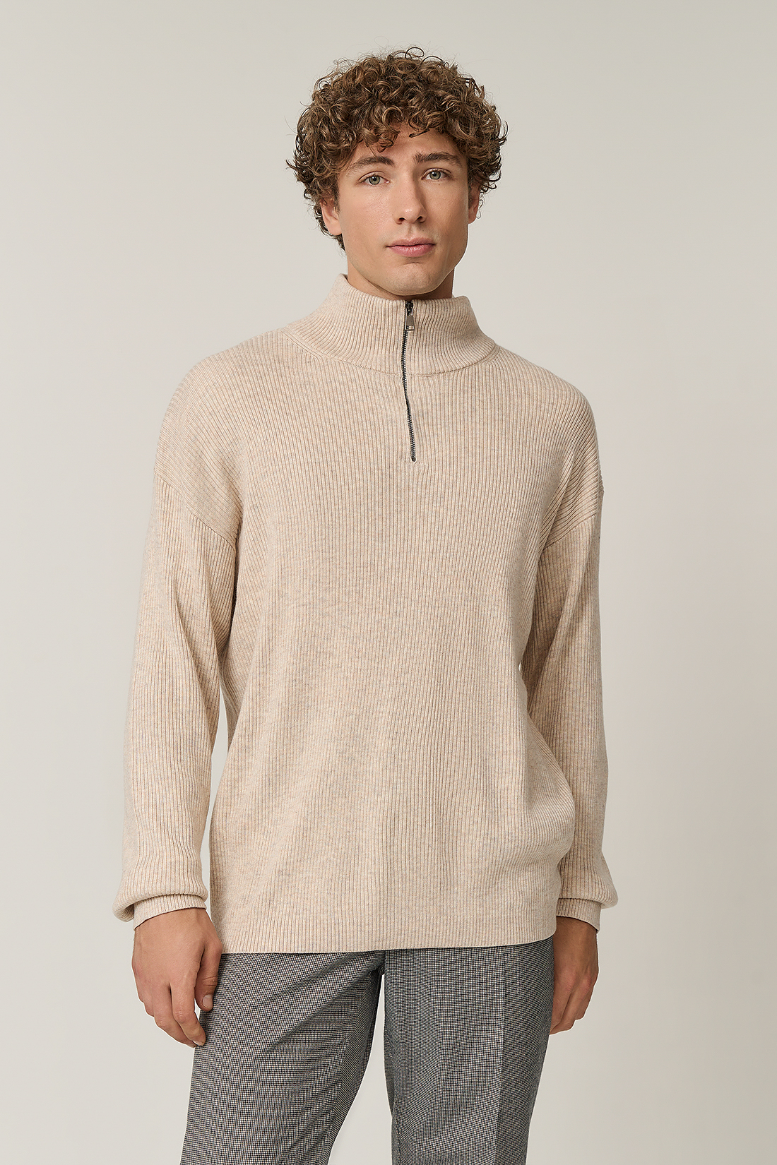 

Свитер мужской Baon B6323537 бежевый 3XL, B6323537