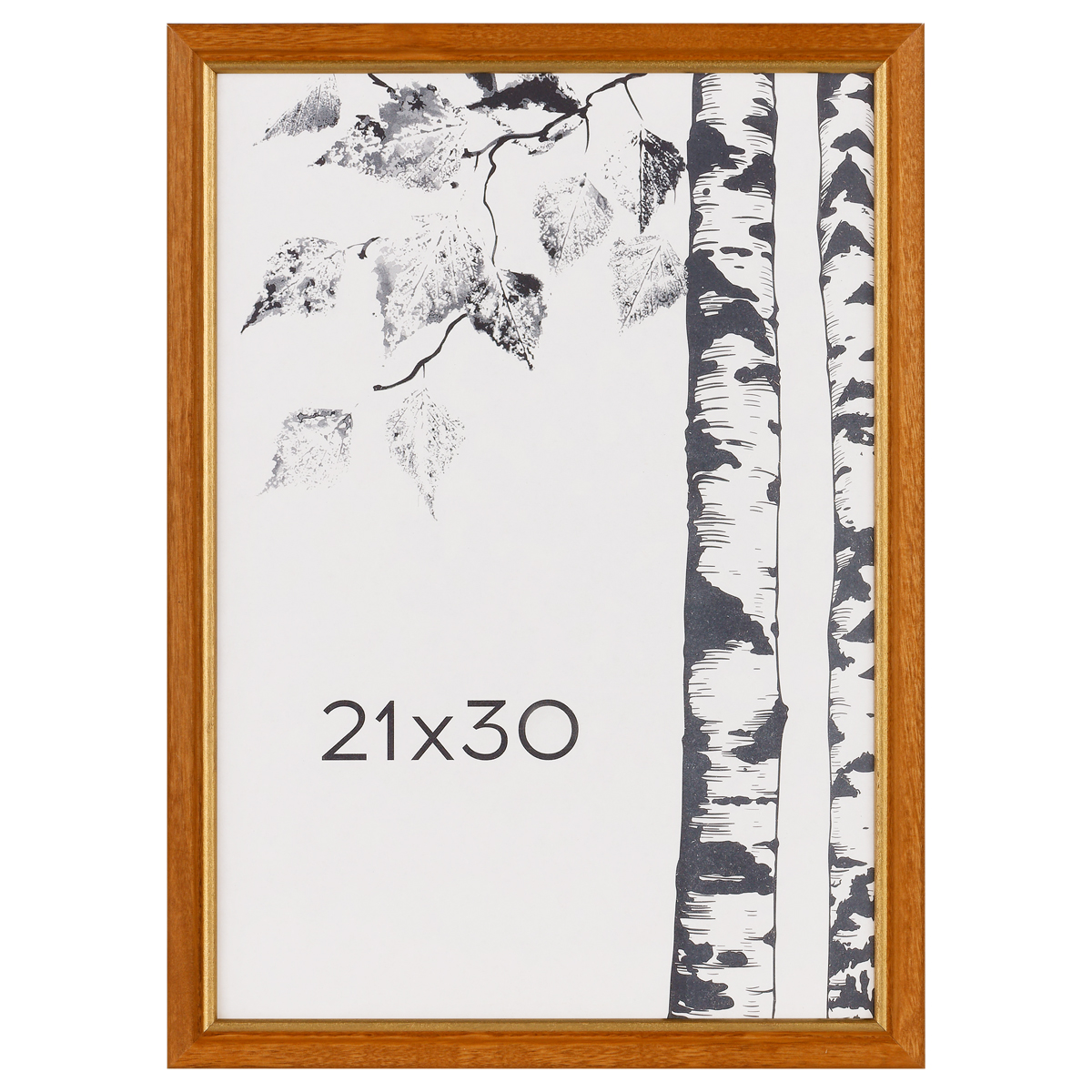 Рамка для фото OfficeSpace 358311 21х30 см дерево цвет Мокко комплект 4 шт.