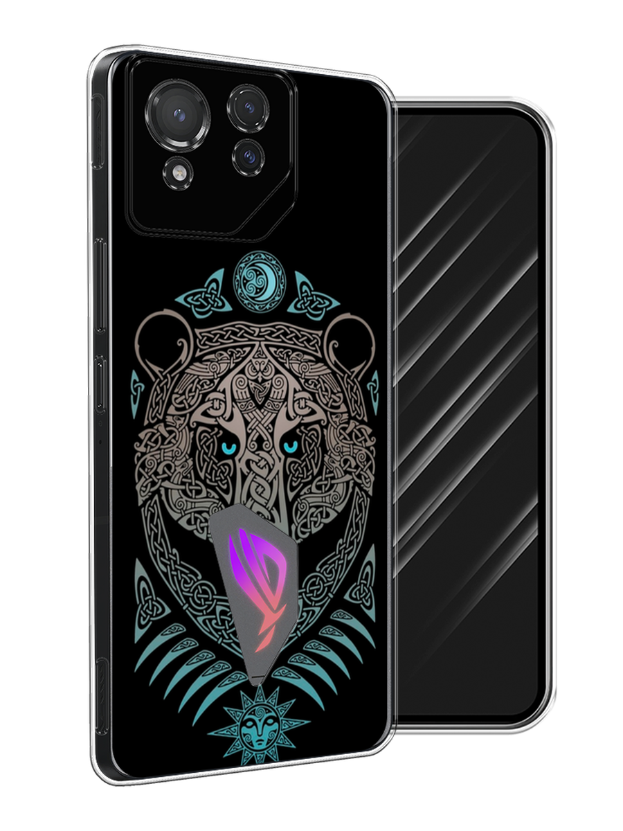 

Чехол Awog на Asus ROG Phone 8 "Кельтский медведь", Черный;серый, 45150-1