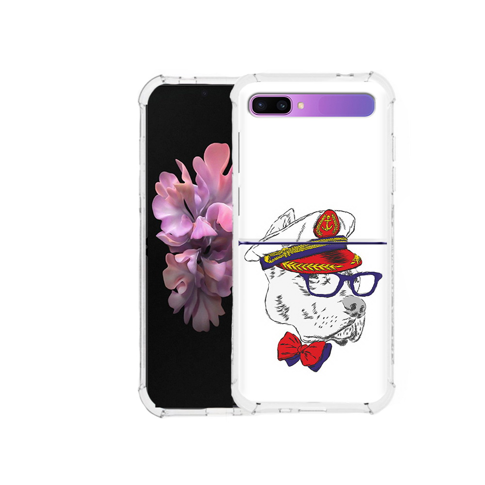 

Чехол MyPads Tocco для Samsung Galaxy Z Flip бульдог (PT226935.587.251), Прозрачный, Tocco