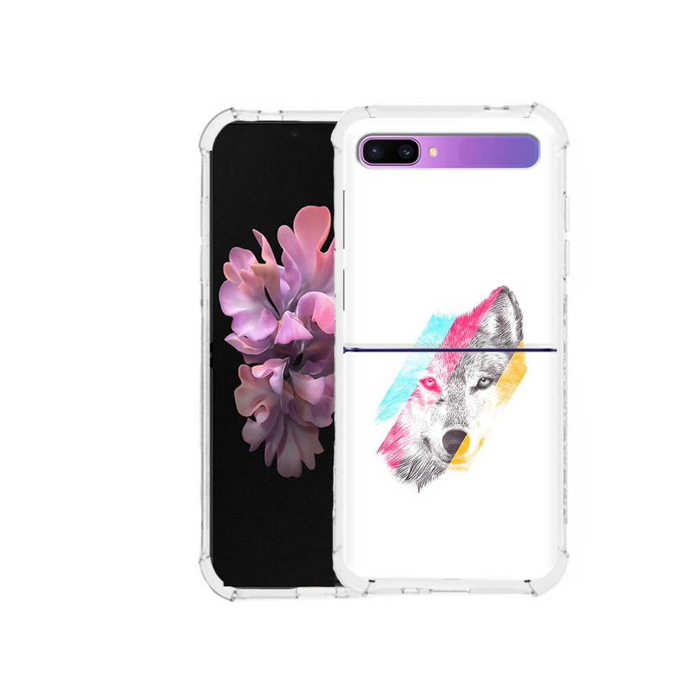 

Чехол MyPads Tocco для Samsung Galaxy Z Flip волк градиент (PT226935.587.268), Прозрачный, Tocco