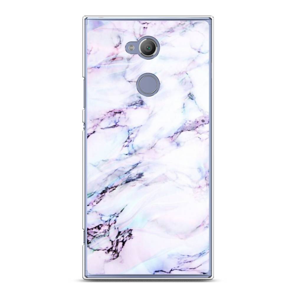 

Чехол на Sony Xperia XA2 Ultra "Радужный мрамор", Серый;фиолетовый, 53250-3