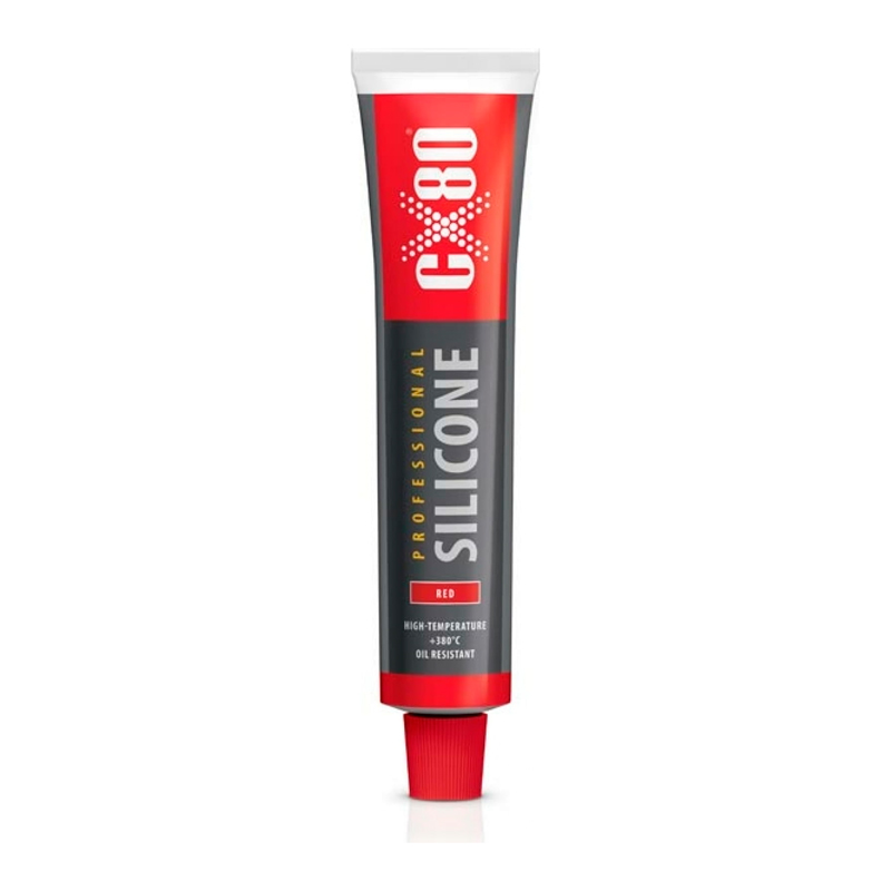 

CX80 Герметик силиконовый термостойкий красный 80ML BLISTER 621/400