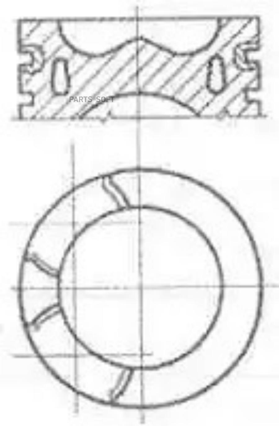 

Поршень Dm.85.00x2.5x2.0x2.0 +0.60 Цена За 1 Шт Citroen C5/C-Crosser, Ford Galaxy/Mondeo/S