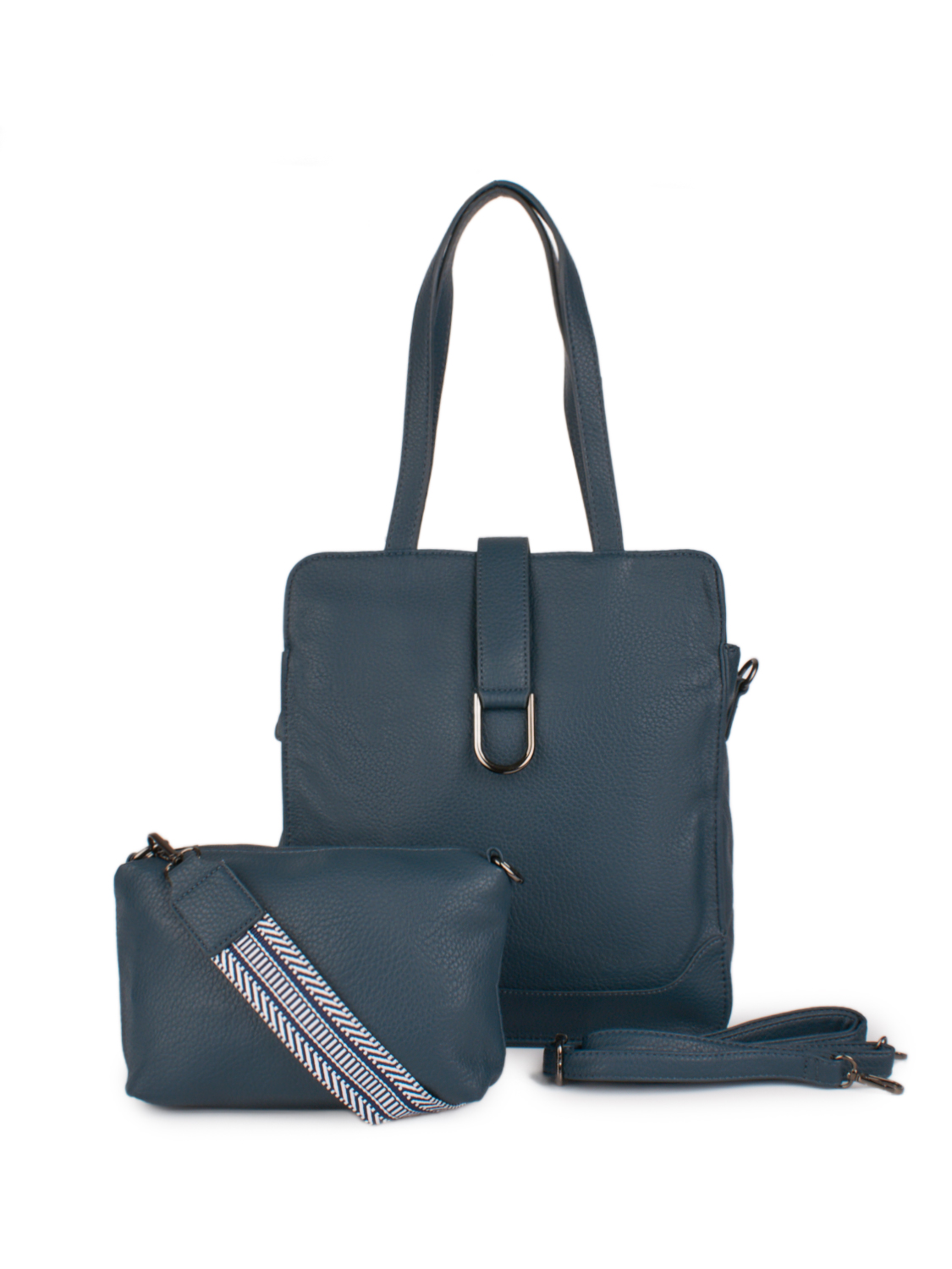 Комплект сумок женский BagCity Sumka-2v1-8861, синий меланж