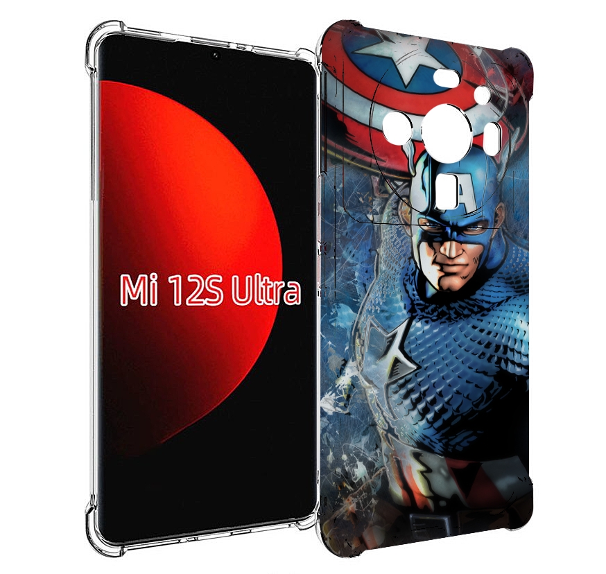 Чехол MyPads Комикс-капитан-Америка для Xiaomi 12S Ultra