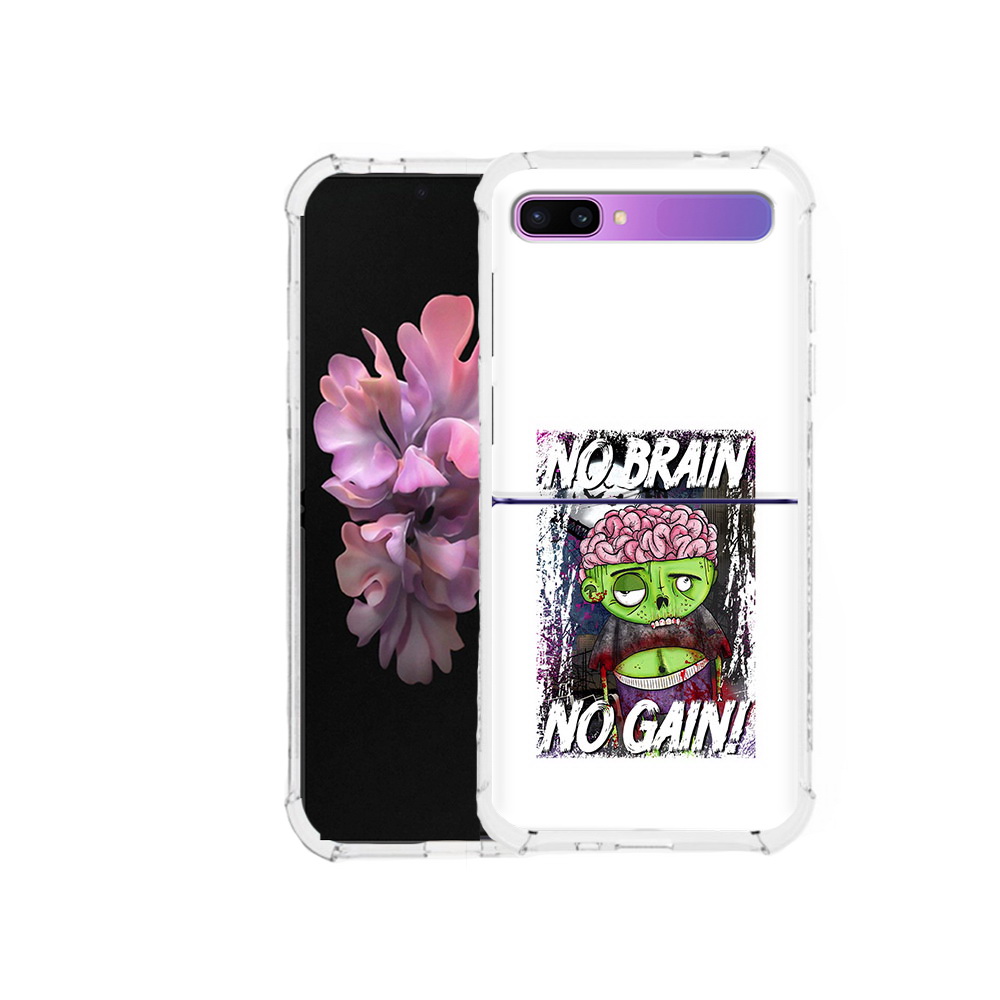 

Чехол MyPads Tocco для Samsung Galaxy Z Flip глупый зомби (PT226935.587.289), Прозрачный, Tocco