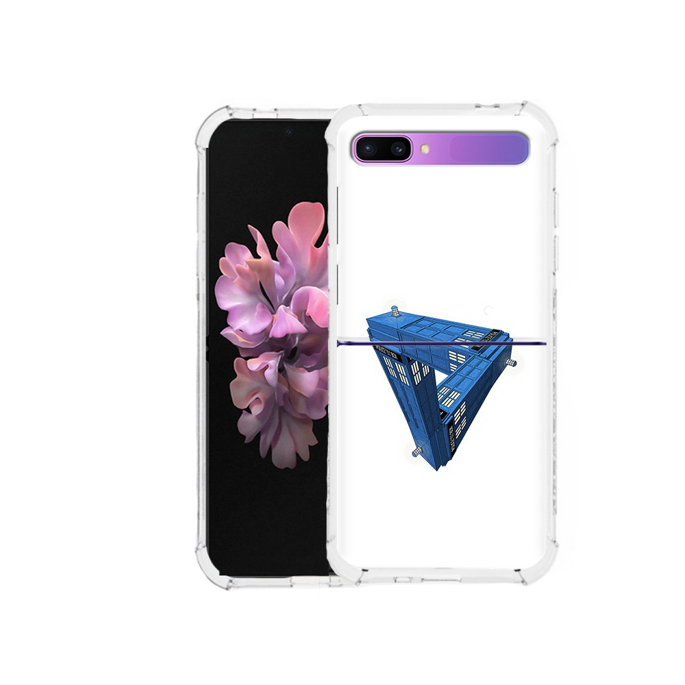 

Чехол MyPads Tocco для Samsung Galaxy Z Flip головолока абстракция (PT226935.587.291), Прозрачный, Tocco
