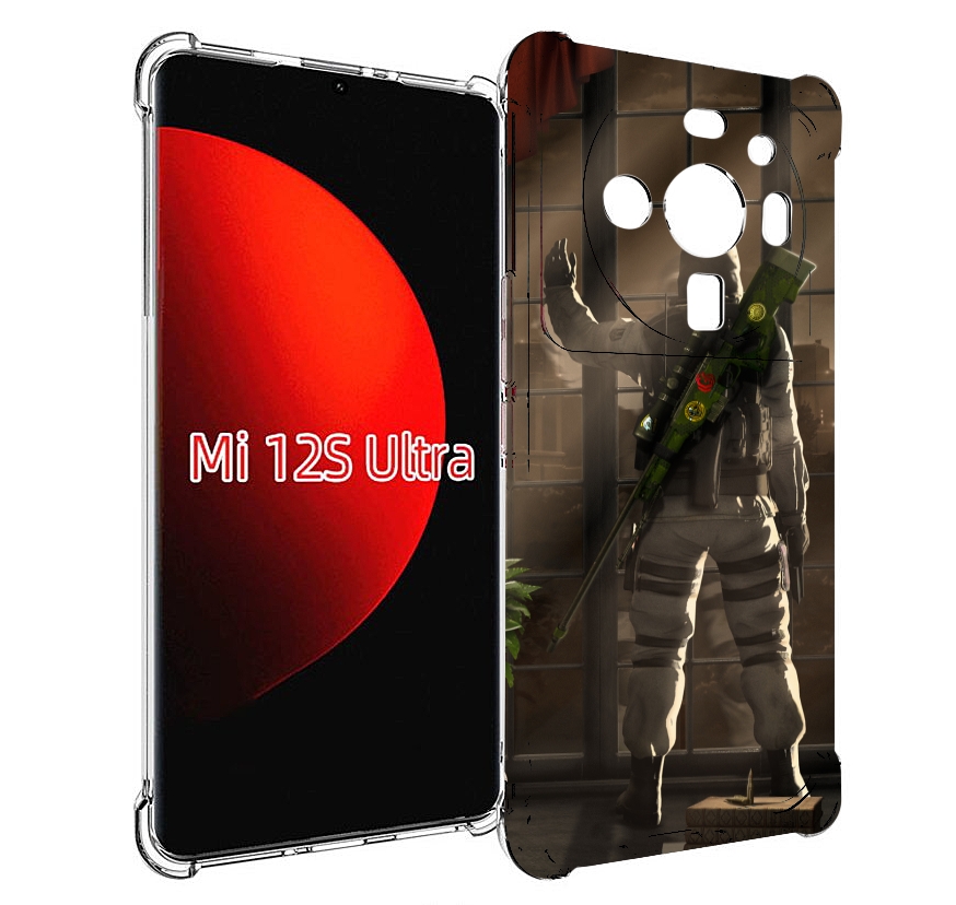 

Чехол MyPads Контр-Страйк-в-дыму для Xiaomi 12S Ultra, Прозрачный, Tocco