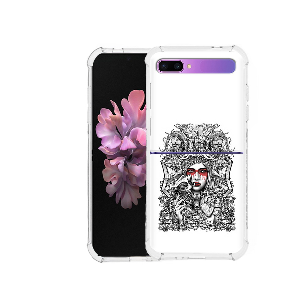 

Чехол MyPads Tocco для Samsung Galaxy Z Flip грусная девушка (PT226935.587.302), Прозрачный, Tocco
