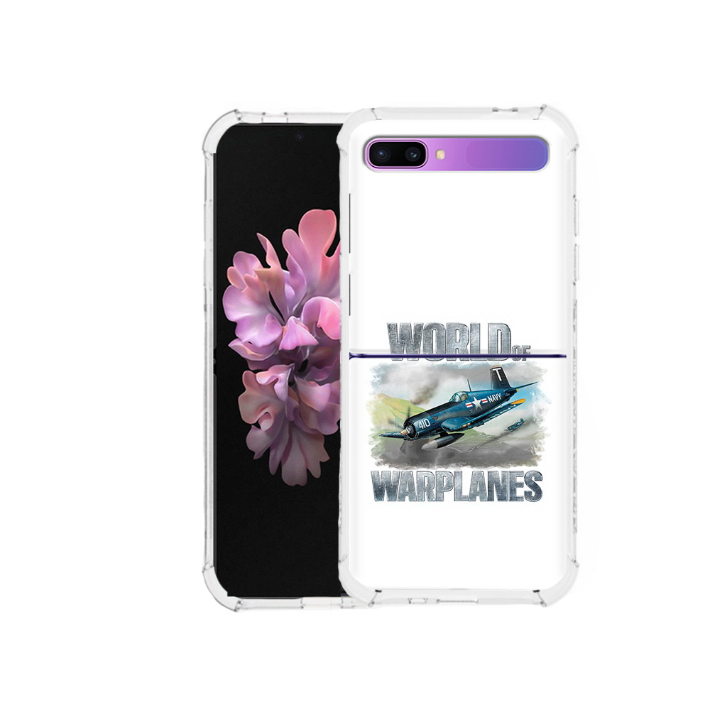 

Чехол MyPads Tocco для Samsung Galaxy Z Flip Боевой самолет (PT226935.587.32), Прозрачный, Tocco