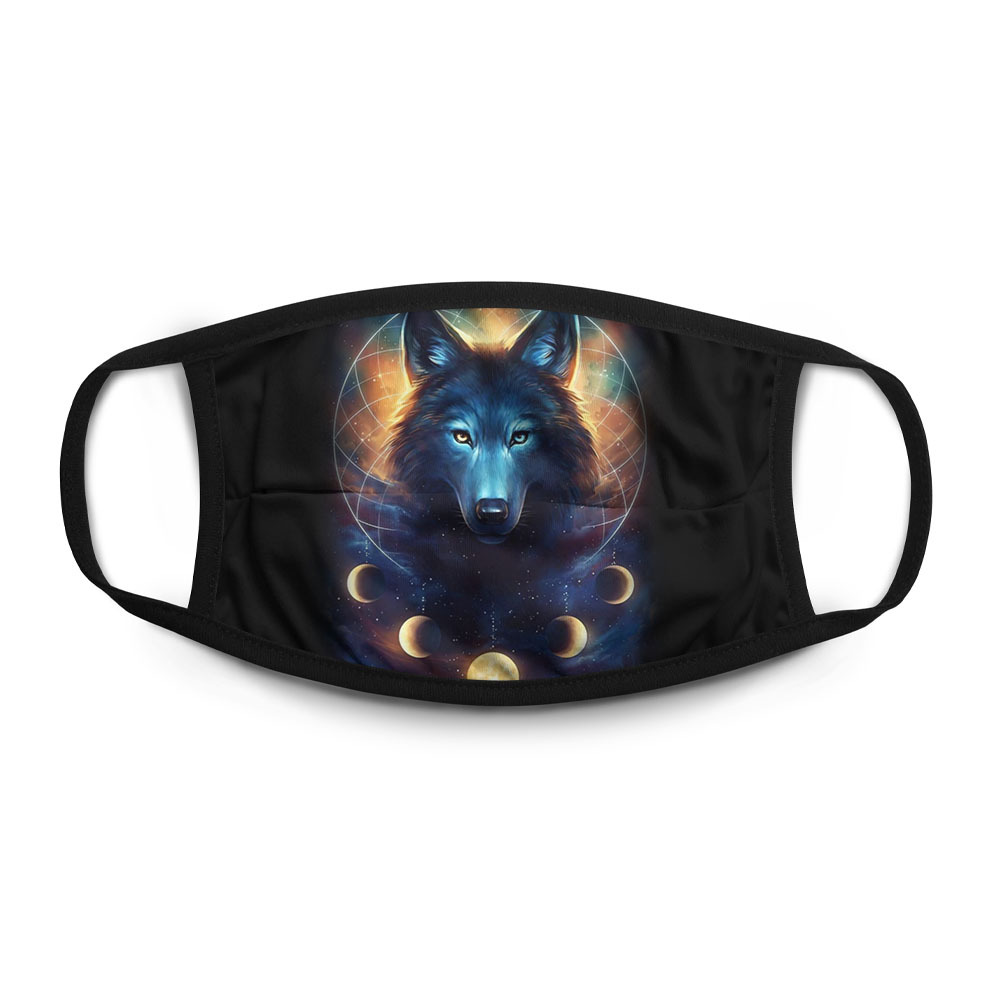 

Многоразовая маска унисекс Burnettie Волки Волк, Разноцветный, Волки Волк