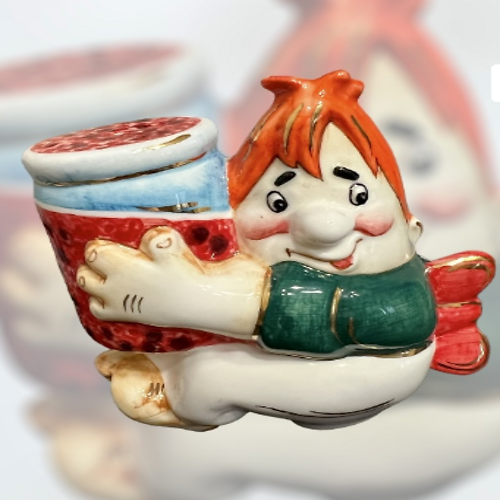 

Елочная игрушка Карлсон с открытыми глазами, Лефортовский фарфор, 1 шт, 103035595021, Разноцветный, Игрушка на елку Карлсон с открытыми глазами, фарфор