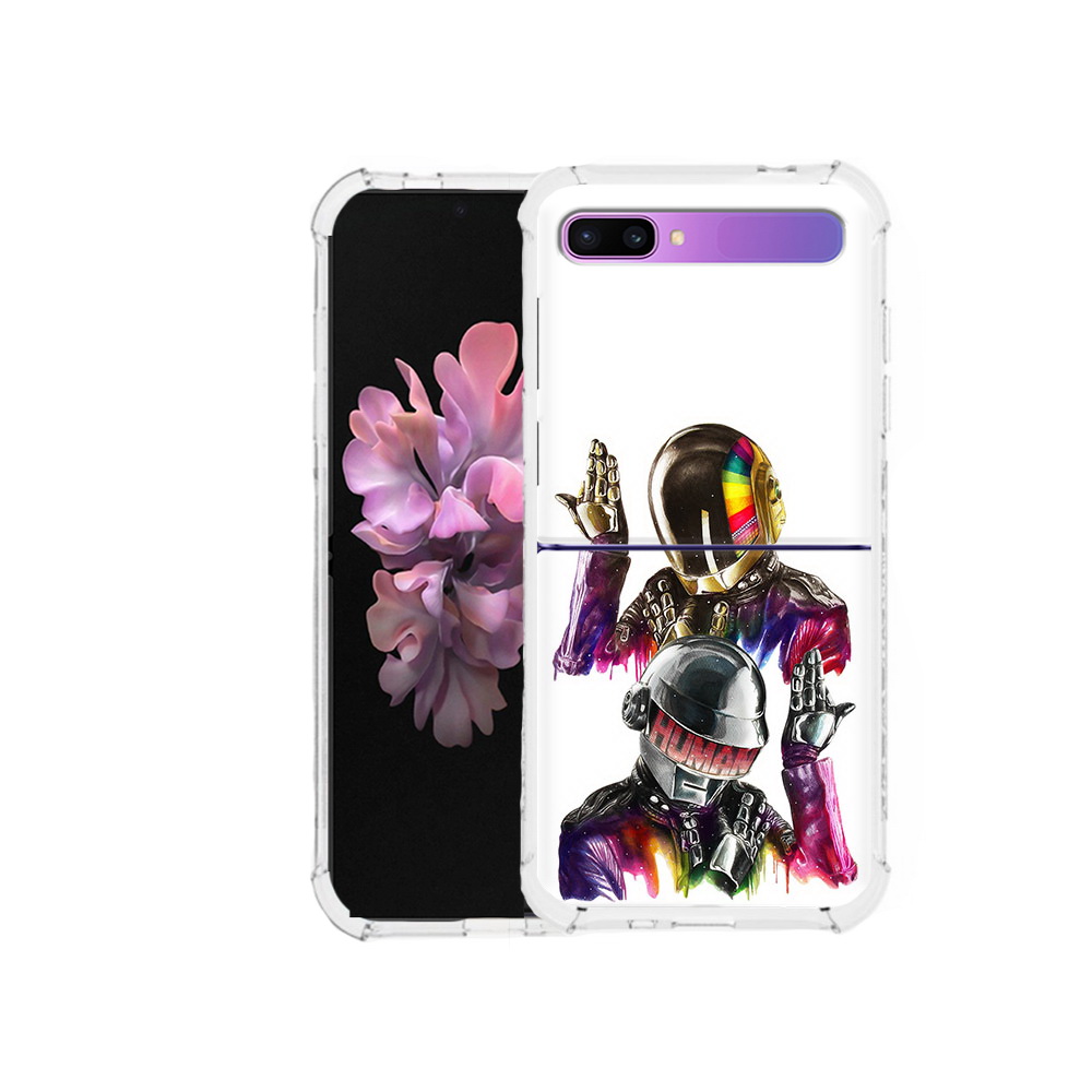 

Чехол MyPads Tocco для Samsung Galaxy Z Flip диско космонавты (PT226935.587.329), Прозрачный, Tocco