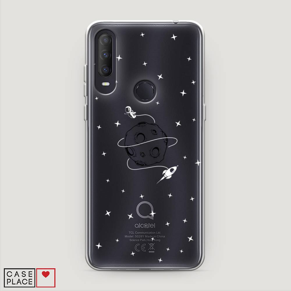 

Чехол на Alcatel 1S (2020) "Полет вокруг луны", Белый;серый;черный, 170850-2