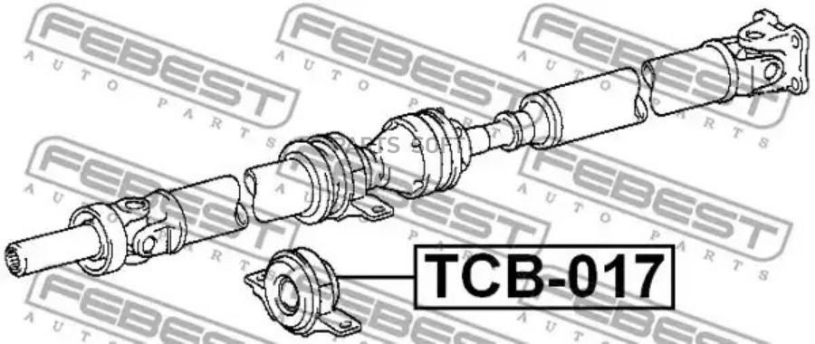 

FEBEST Подшипник подвесной карданного вала FEBEST TCB-017