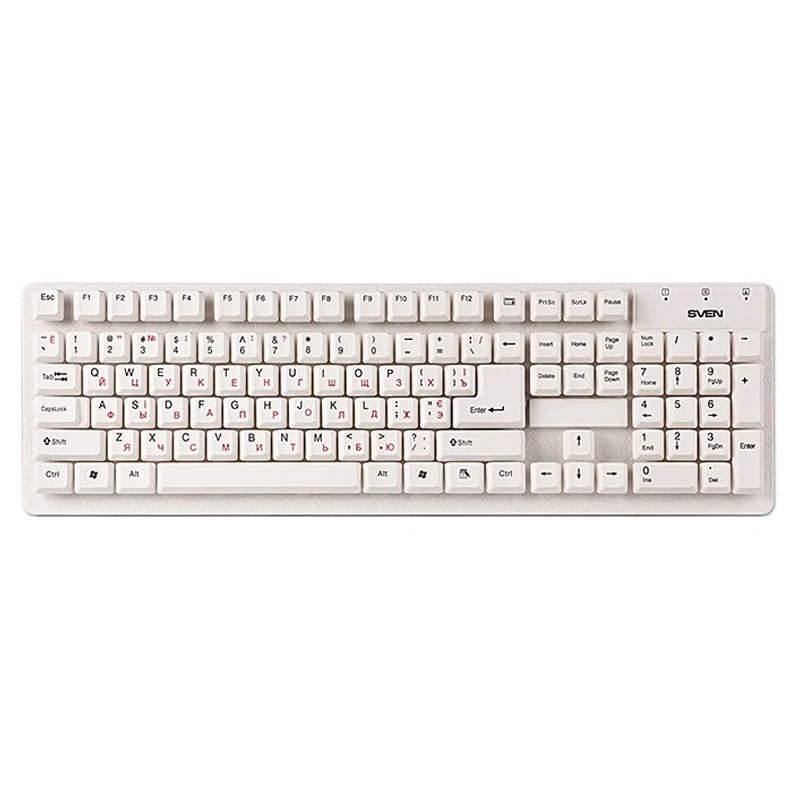 Проводная клавиатура Sven Standard 301 White