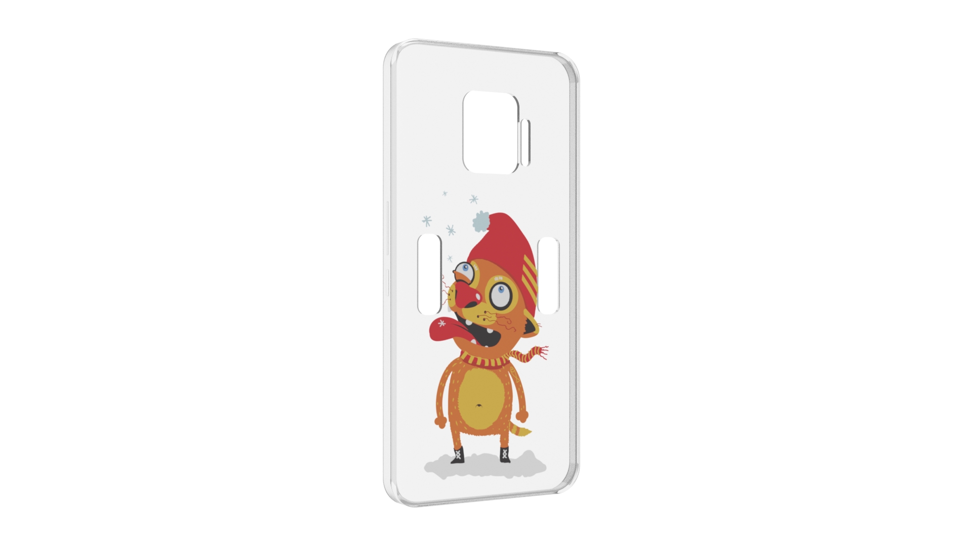 

Чехол MyPads Зимний кот для ZTE Nubia Red Magic 7 Pro, Прозрачный, Tocco