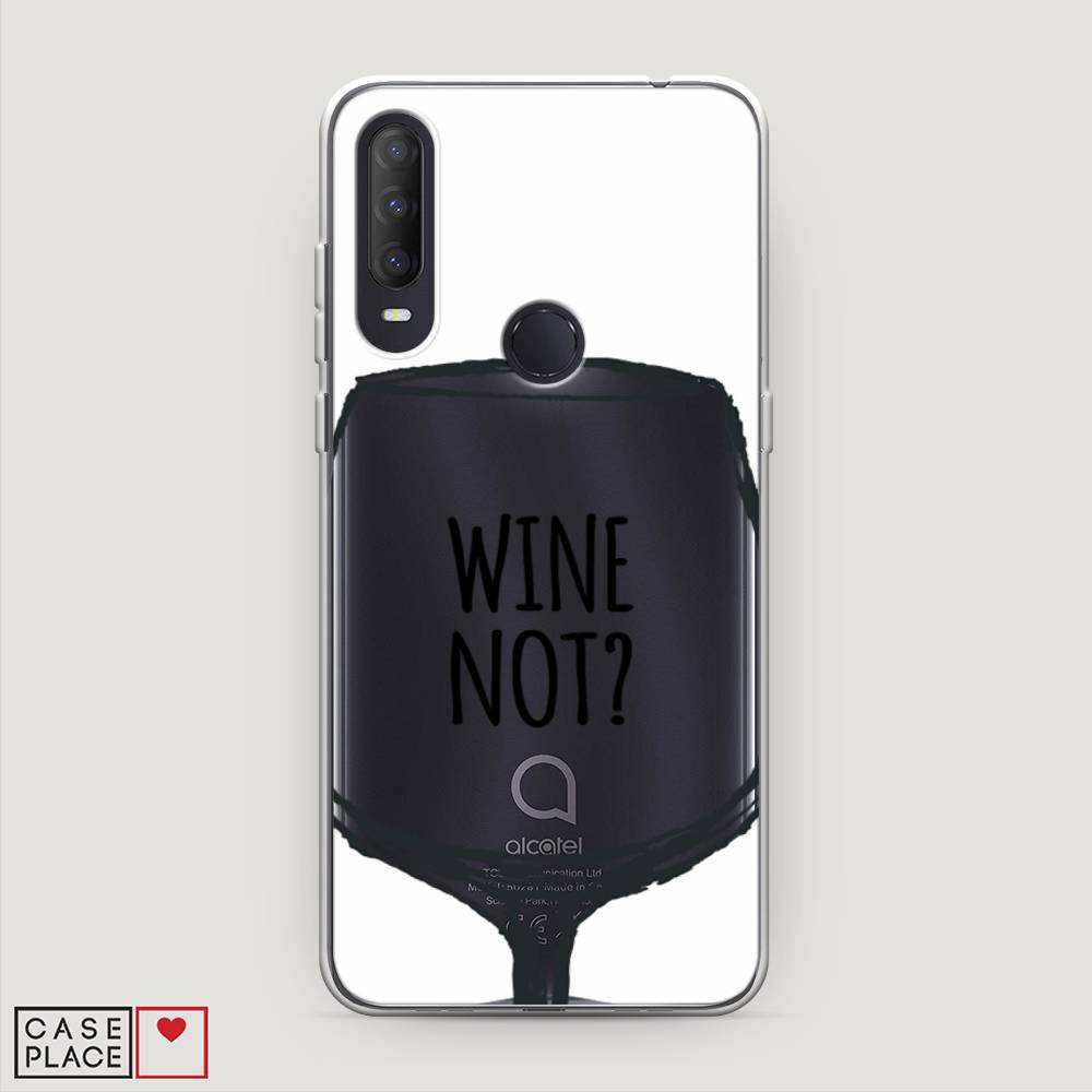

Чехол на Alcatel 1S (2020) "Wine not white", Белый, 170850-6