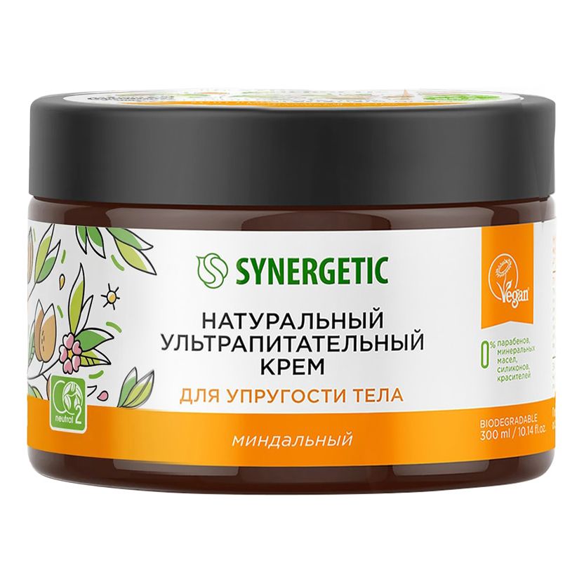 Крем для тела Synergetic Миндальный ультрапитательный 300 мл