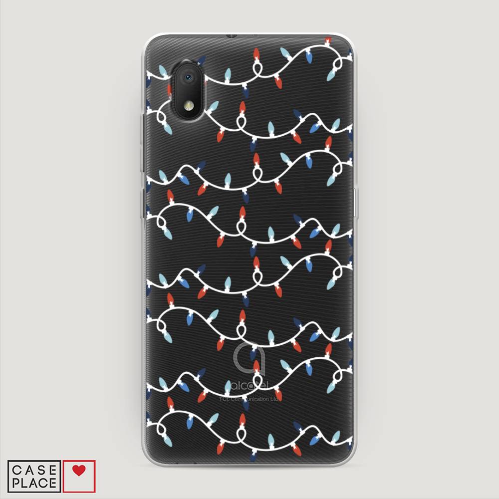 

Чехол на Alcatel 1A (2020) "Разноцветная гирлянда", Белый;красный;синий, 171050-5