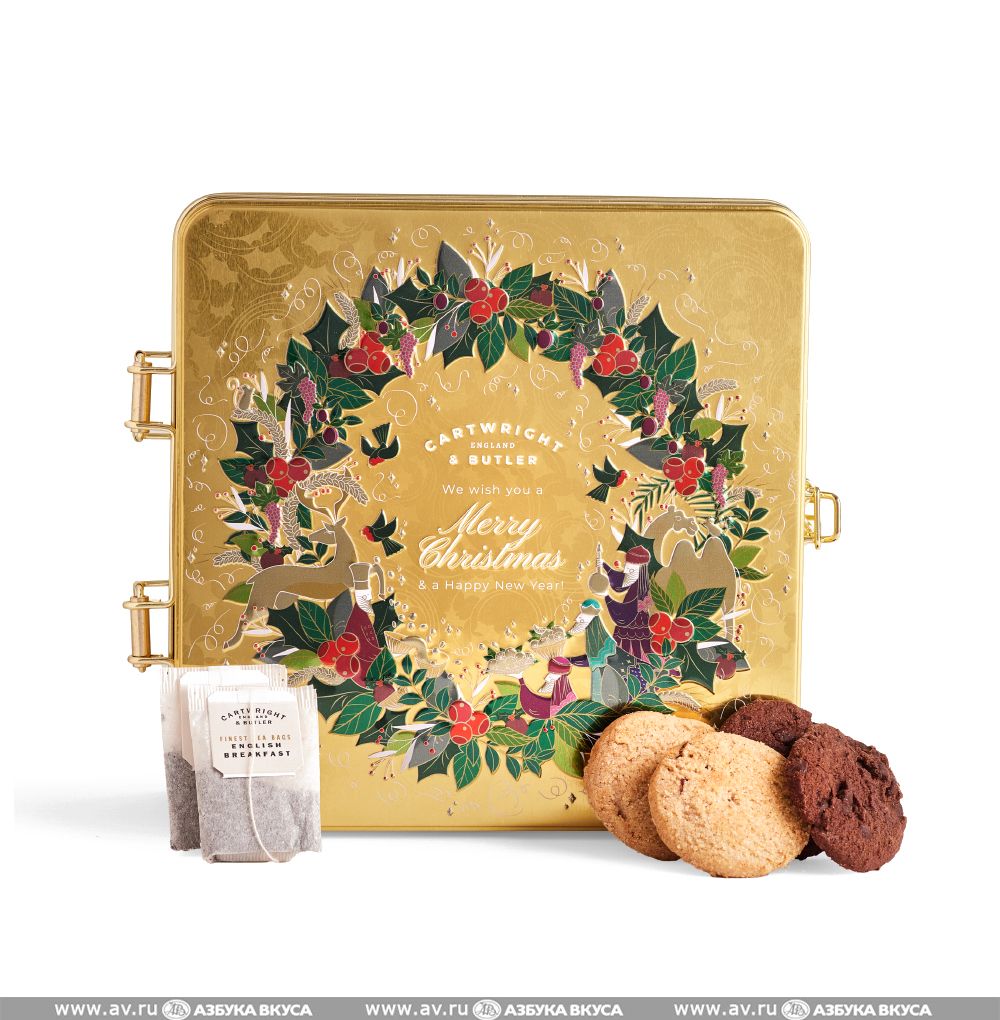 

Набор печенья Cartwright & Butler Christmas Teatime Selection in Tin 390 г