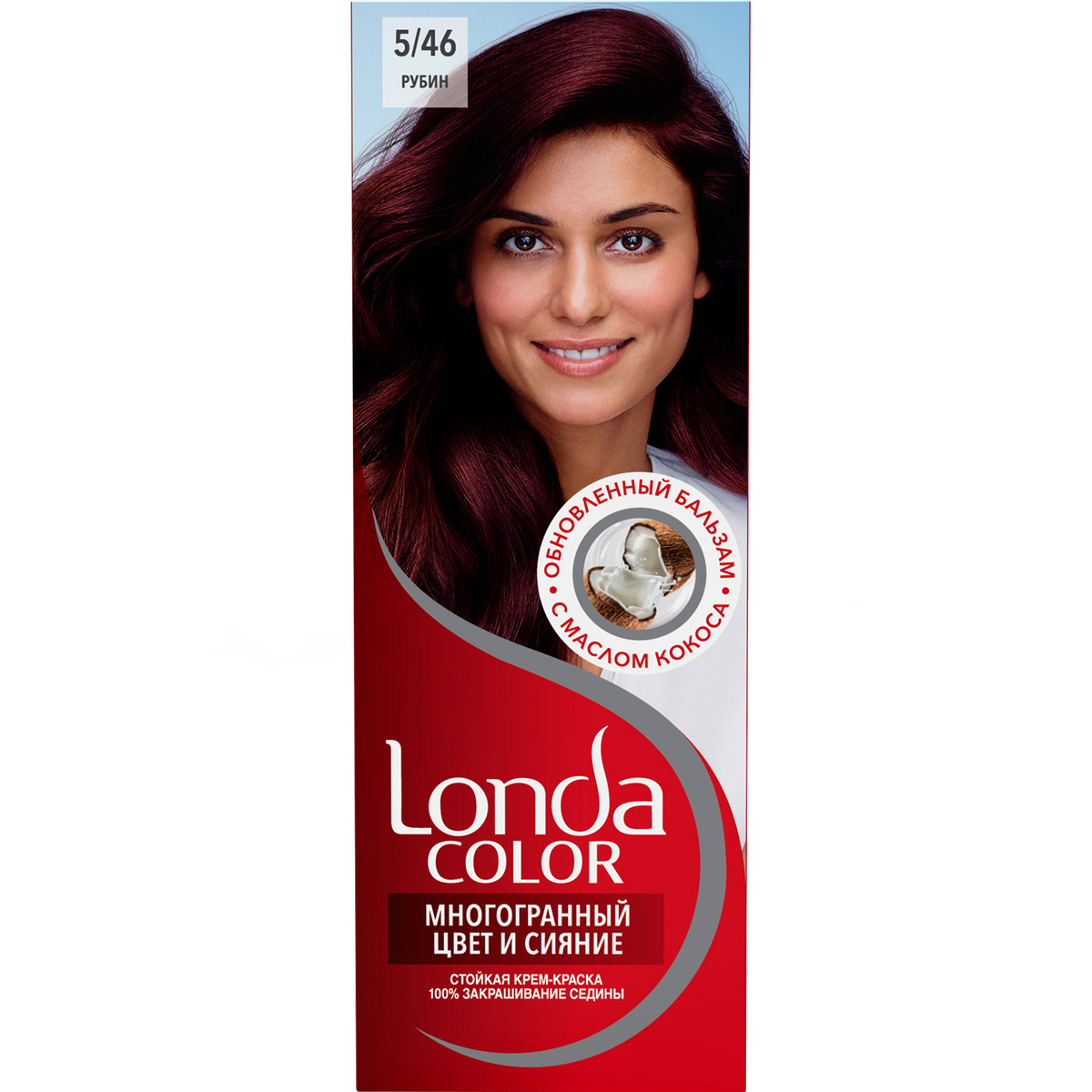 Краска для волос Лонда колор Многогранный цвет и сияние Рубин 546 краб для волос хелен колор дуга ушки 10 см микс