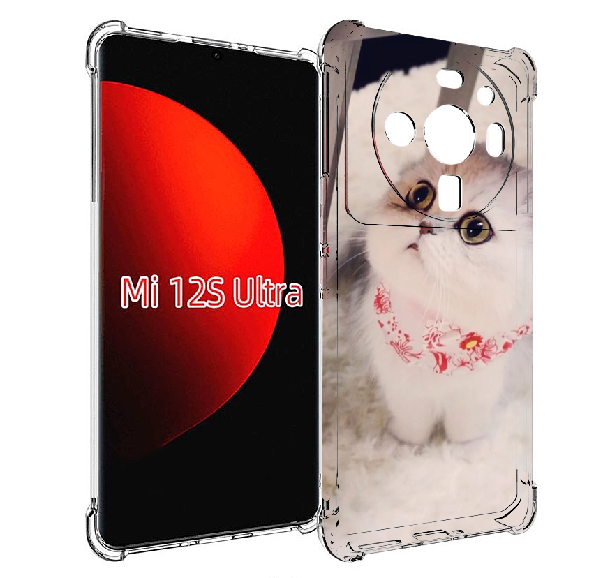 

Чехол MyPads Котеночек женский для Xiaomi 12S Ultra, Прозрачный, Tocco